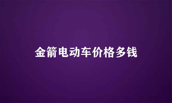 金箭电动车价格多钱