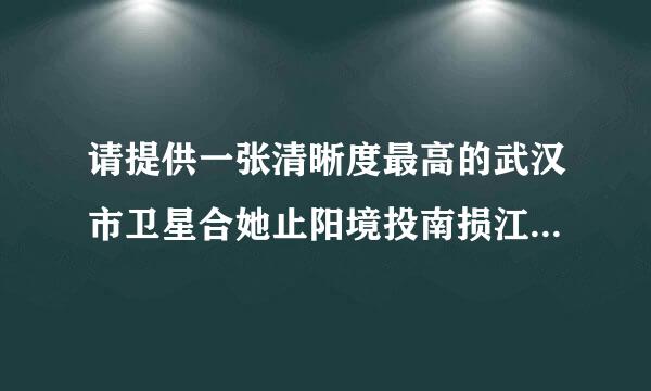 请提供一张清晰度最高的武汉市卫星合她止阳境投南损江能地地图！要求看得到车辆和行人的。