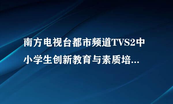 南方电视台都市频道TVS2中小学生创新教育与素质培养观后感应该怎么写，3月4日星期日上午8:20左右