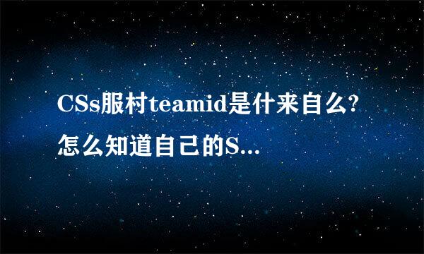 CSs服村teamid是什来自么?怎么知道自己的ST360问答EAMid