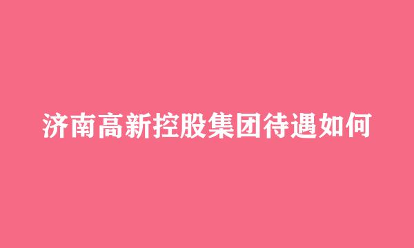 济南高新控股集团待遇如何