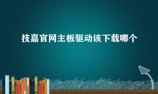 技嘉官网主板驱动该下载哪个