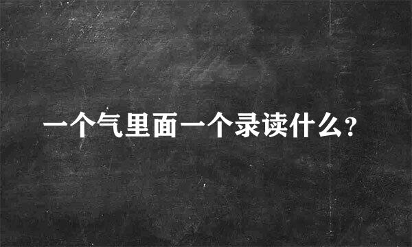 一个气里面一个录读什么？