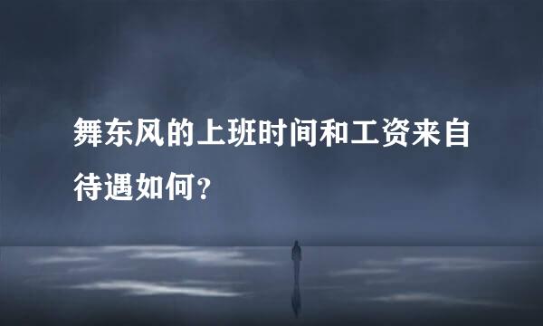 舞东风的上班时间和工资来自待遇如何？