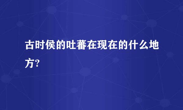 古时侯的吐蕃在现在的什么地方?