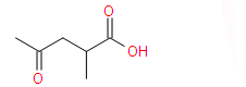 2-甲基-4-羰基戊酸的结构式