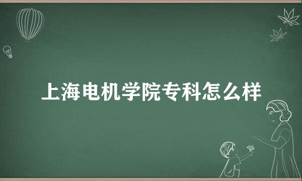 上海电机学院专科怎么样