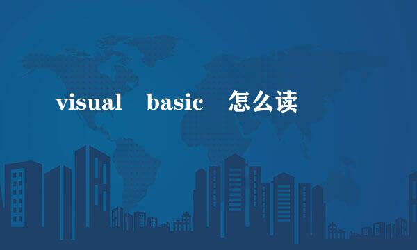 visual basic 怎么读