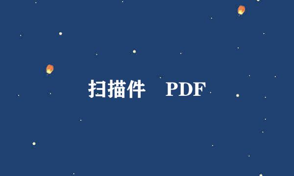 扫描件 PDF