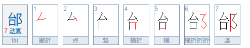 台耳朵旁是什么字