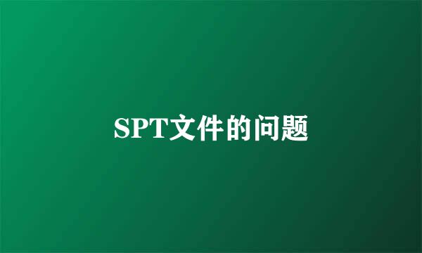 SPT文件的问题