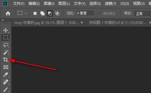 photoshop怎么裁剪选中区域的图像