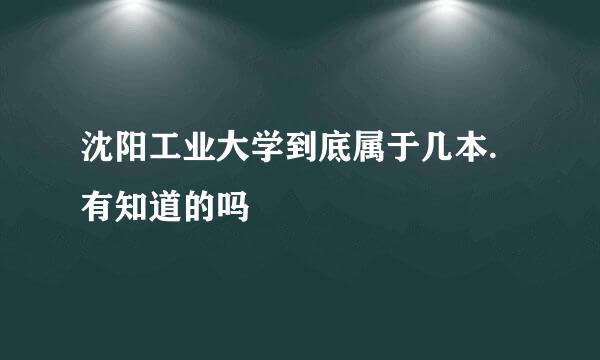 沈阳工业大学到底属于几本.有知道的吗