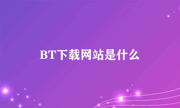 BT下载网站是什么