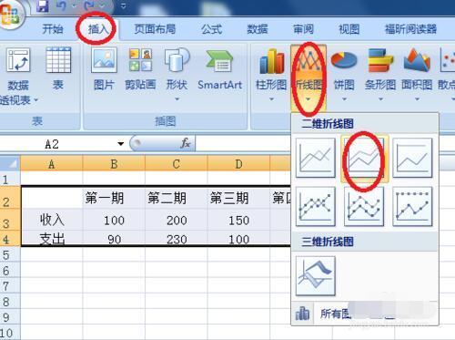 excel2007怎么做折线图