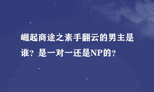 崛起商途之素手翻云的男主是谁？是一对一还是NP的？