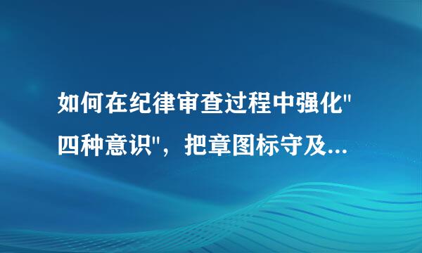 如何在纪律审查过程中强化