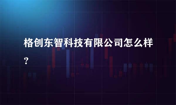 格创东智科技有限公司怎么样？