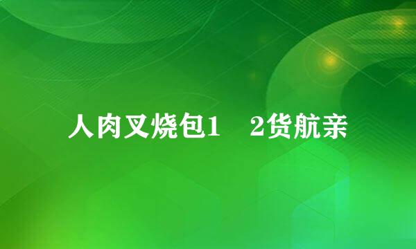 人肉叉烧包1 2货航亲