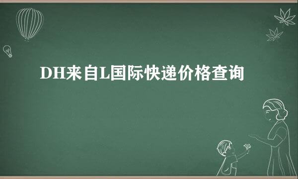 DH来自L国际快递价格查询