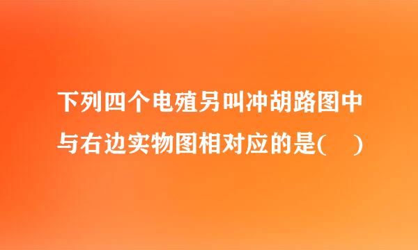 下列四个电殖另叫冲胡路图中与右边实物图相对应的是( )