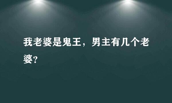 我老婆是鬼王，男主有几个老婆？