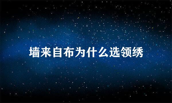 墙来自布为什么选领绣