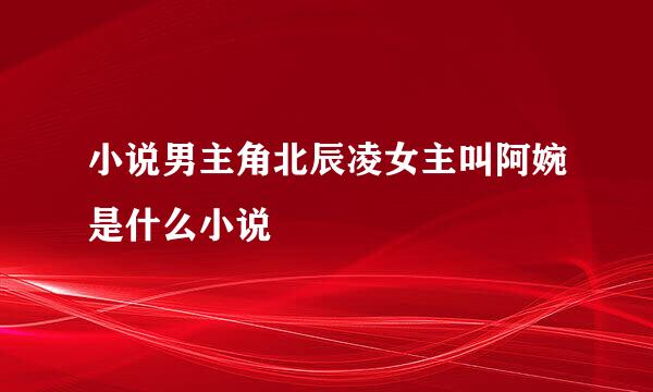 小说男主角北辰凌女主叫阿婉是什么小说