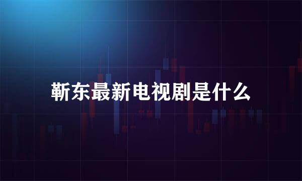 靳东最新电视剧是什么