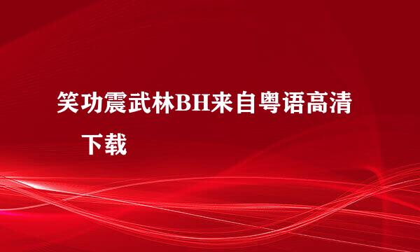 笑功震武林BH来自粤语高清 下载