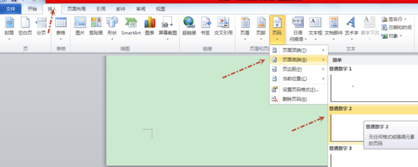 怎么样在word2007里面从第二页开始设置页码？