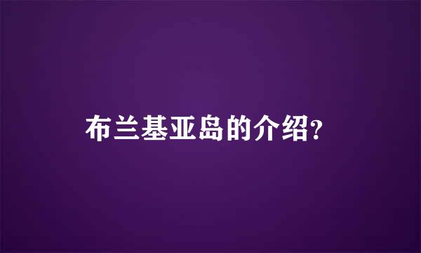 布兰基亚岛的介绍？