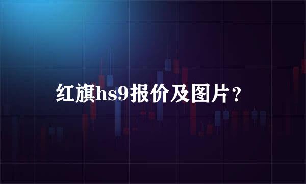 红旗hs9报价及图片？