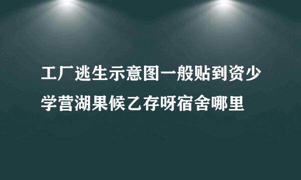 工厂逃生示意图一般贴到资少学营湖果候乙存呀宿舍哪里