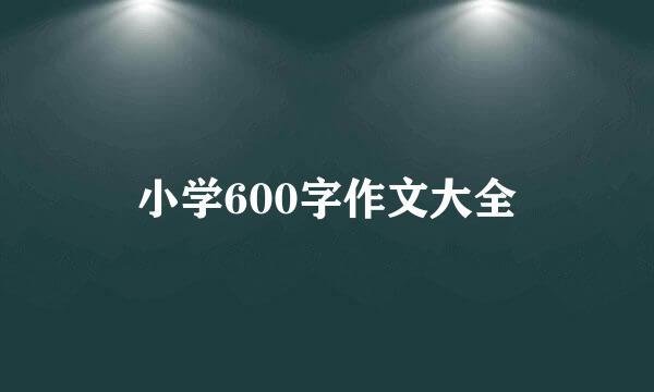 小学600字作文大全