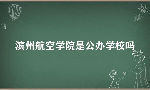 滨州航空学院是公办学校吗