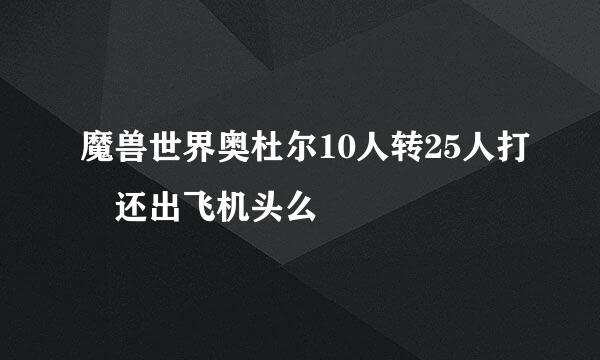 魔兽世界奥杜尔10人转25人打 还出飞机头么