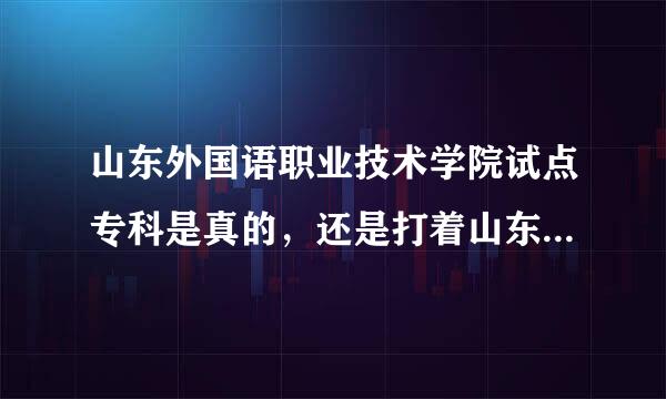 山东外国语职业技术学院试点专科是真的，还是打着山东大学试点专科的名义在骗人？