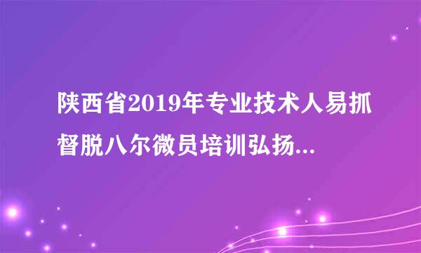 陕西省2019年专业技术人易抓督脱八尔微员培训弘扬爱国奋斗帝果精神,考试题库