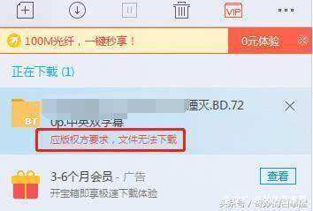 死侍第一部好像不能再迅雷下载了？是迅雷屏蔽了吗？请问怎么解决？