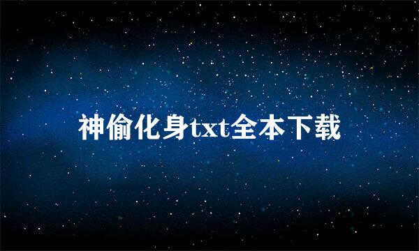 神偷化身txt全本下载