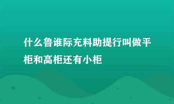 什么鲁谁际充料助提行叫做平柜和高柜还有小柜