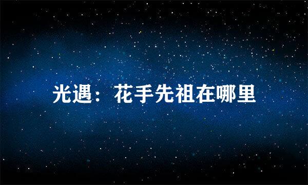 光遇：花手先祖在哪里