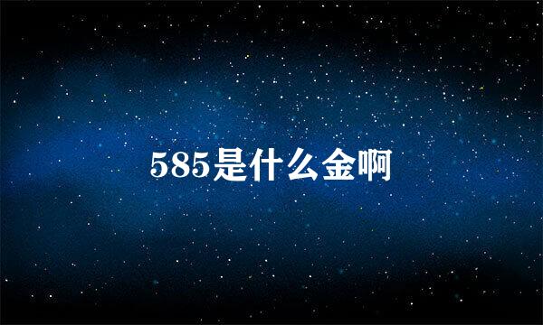 585是什么金啊