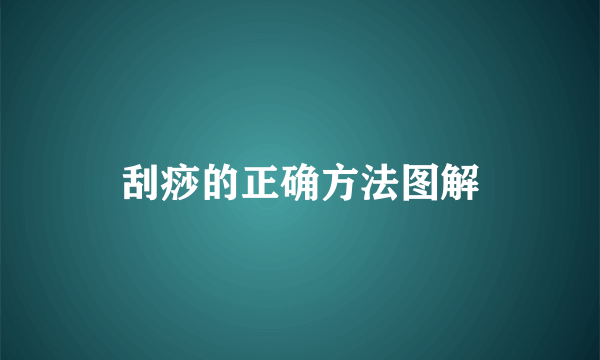 刮痧的正确方法图解