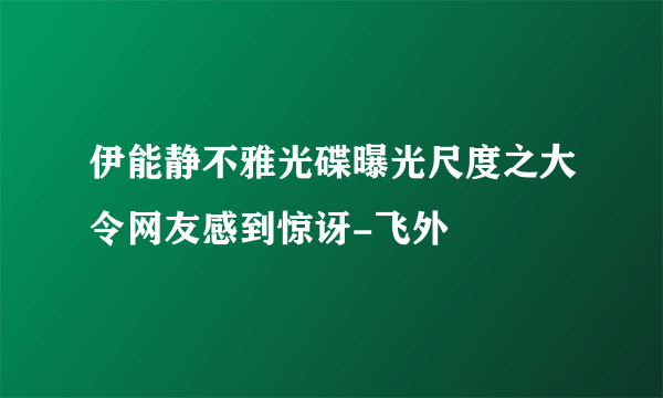 伊能静不雅光碟曝光尺度之大令网友感到惊讶-飞外