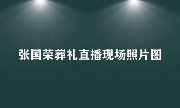 张国荣葬礼直播现场照片图