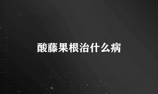 酸藤果根治什么病