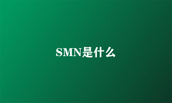 SMN是什么