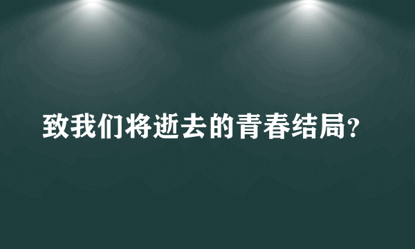 致我们将逝去的青春结局？